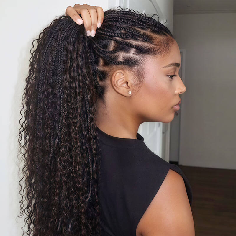 afro kinky bulk human hair for boho knots braiding