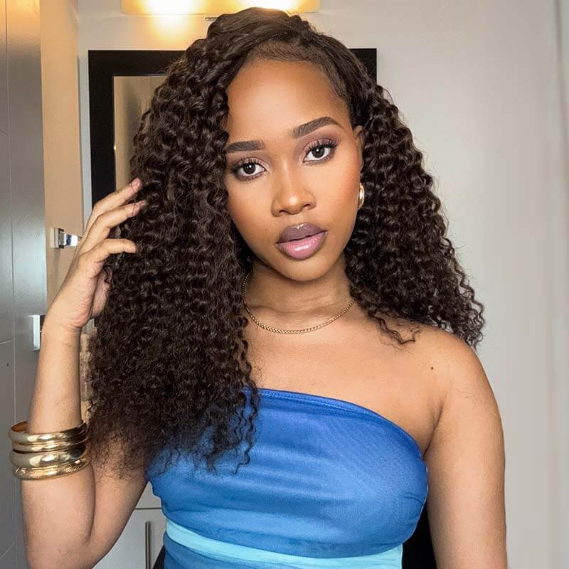 beautiful brown curly hair exntensions crochet hair