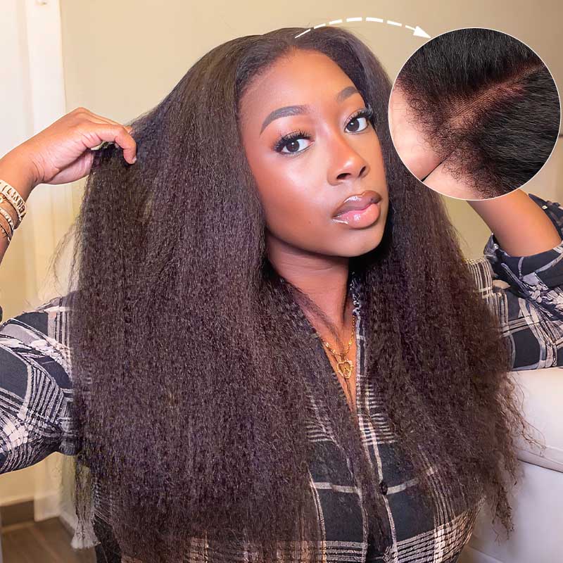 QVR 4C Edges Yaki Straight 9x6 Lace Short Bob Wigs Glueless Human Hair Wig