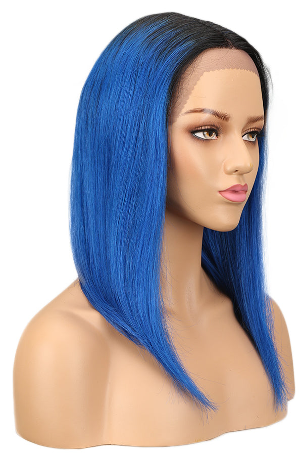 t1b/blue color short bob wigs for effortless style