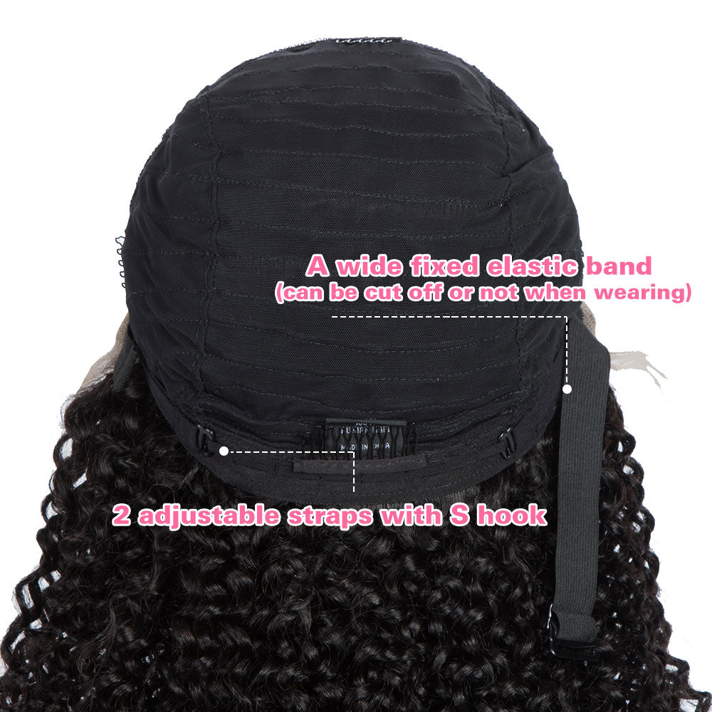 remy human hair wigs, 13*4 lace frontal, curly wave style