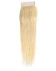 blonde 4x4 lace closured straight human hair