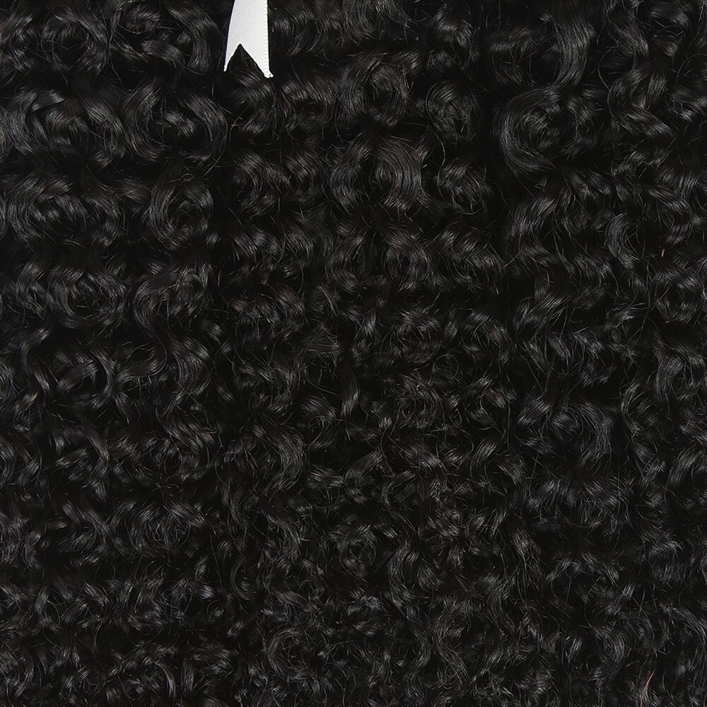 tangle free bohemian curly natural black human hair bundles