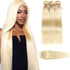 qvr silky straight 613 blonde human hair bundles 3pcs with virgin human hair weave with closure