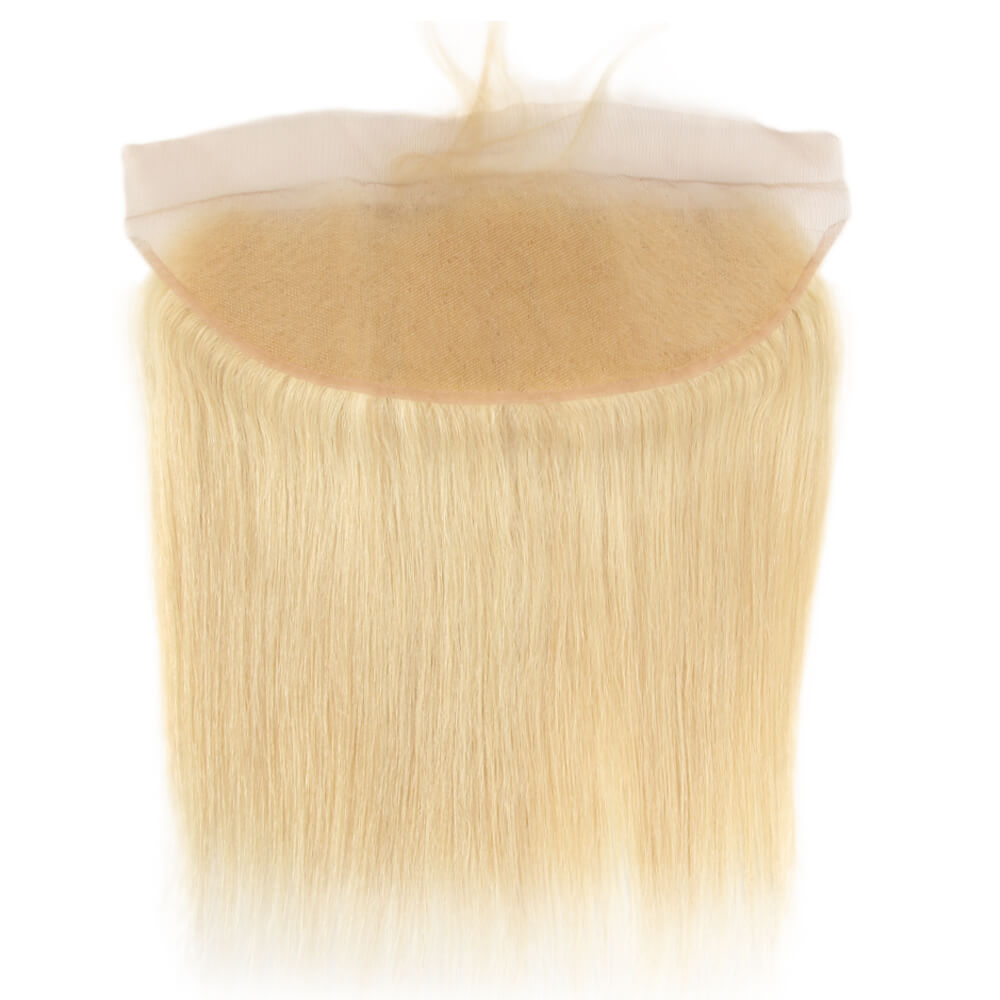 silky straight 613 blonde human hair with 13*4 lace frontals