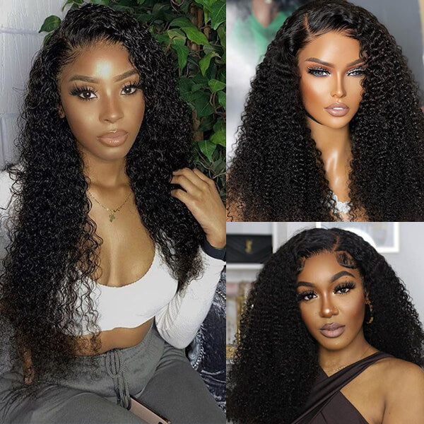 qvr hd lace wigs 13x6 kinky curly wig virgin human hair for seamless blend