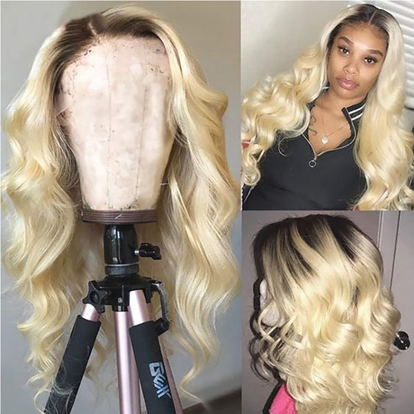 30 inch body wave human hair lace wigs for black women