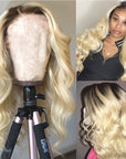 30 inch body wave human hair lace wigs for black women