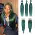 qvr jade green straight human hair bundles and lace closure virgin human hair weave