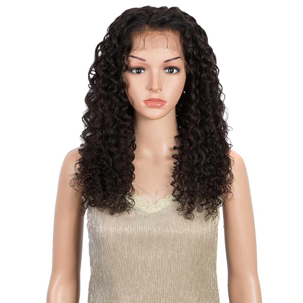 qvr human hair lace wigs, deep curly style for black women