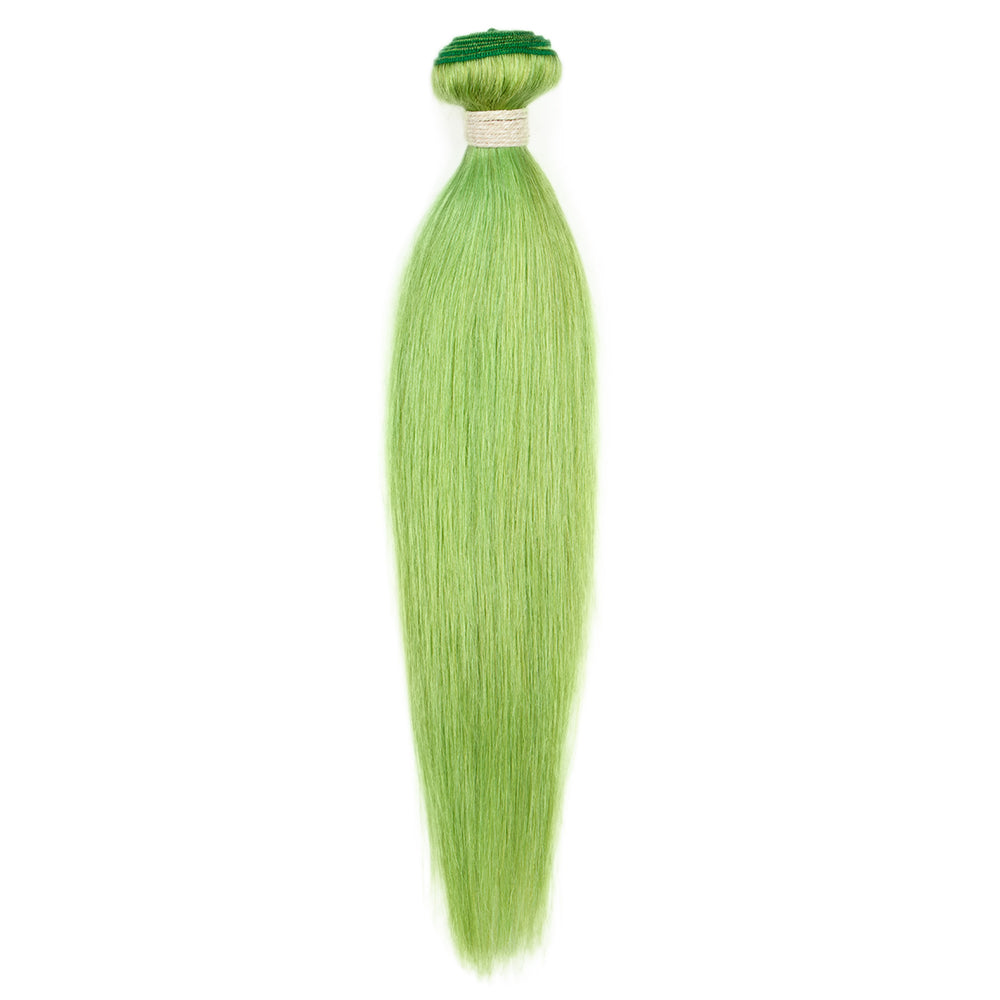 biscay green straight human hair bundles