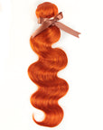Queen Remy Ginger Human Hair 3 Bundles Body Wave Hair Orange Color