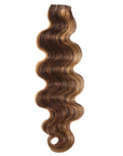brown blonde piano highlight body wave virgin hair bundles