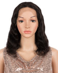 qvr wigs 4x1 t lace wig with natural black color for black women