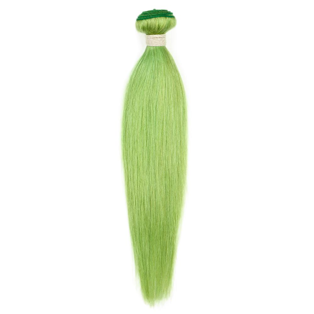  lemon green straight virgin human hair bundles