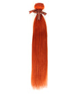 bright red straight human hair bundles