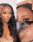 hd lace wigs for black women, body wave with black 5x5 lace closure