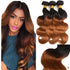 qvr body wave t1b/30 brown ombred human hair bundles