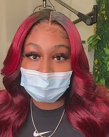 restyled body wave t1b/99j ombred human hair bundles