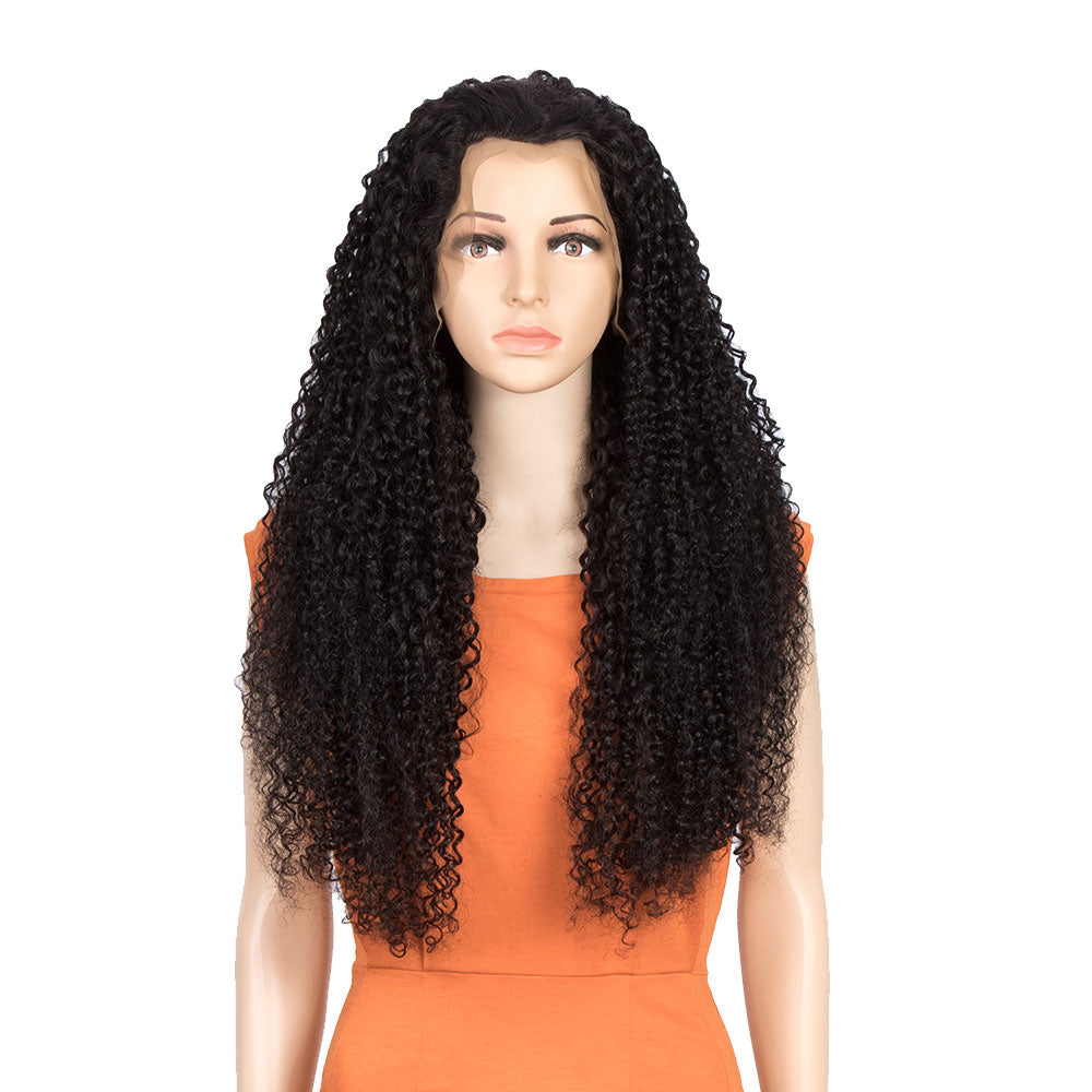 qvr remy human hair wigs with curly wave for smooth texture