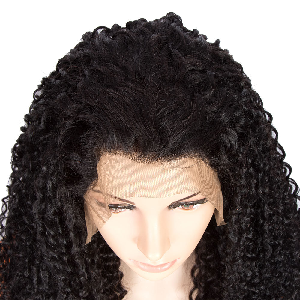 human hair lace wigs with curly wave for a natural look