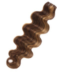 brown blonde piano highlight body wave human hair bundles