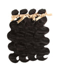 natural black body wave human hair bundles