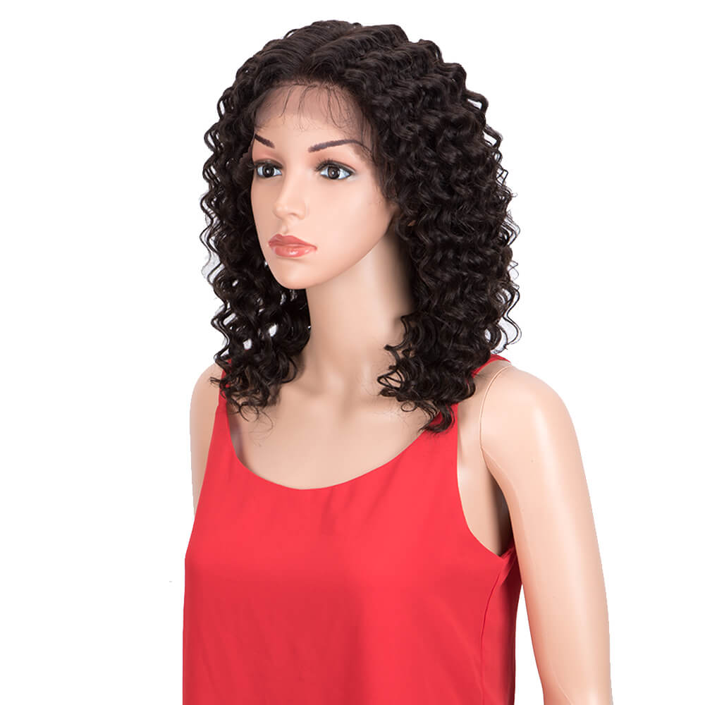 human hair wigs deep wave for natural black curls