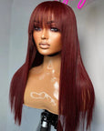qvr wigs 13x4 lace front wig with bangs for effortless style