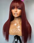 qvr wigs straight 13x4 lace front wig with 