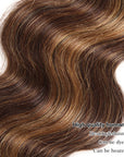 high quality brown highlight body wave human hair bundles