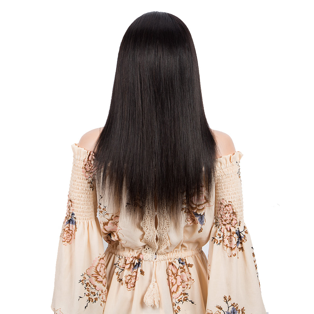 straight headwrap wig for everyday slay