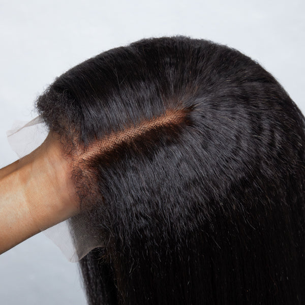 sleek 4c edges human hair lace wigs for a flawless look