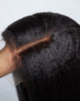 sleek 4c edges human hair lace wigs for a flawless look