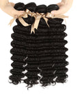 high quality nautral black deep wave human hair bundles
