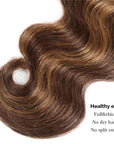 no split end brown blonde piano highlight body wave human hair bundles