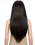 qvr virgin human hair wigs for black women, straight texture