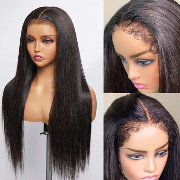 human hair wigs with 5x5 hd transparent lace frontal