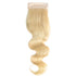 qvr body wave 613 blonde virgin human hair with 4x4 lace closure