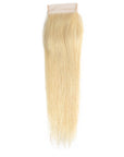 qvr silky straight 613 blonde human hair with 4x4 lace closure