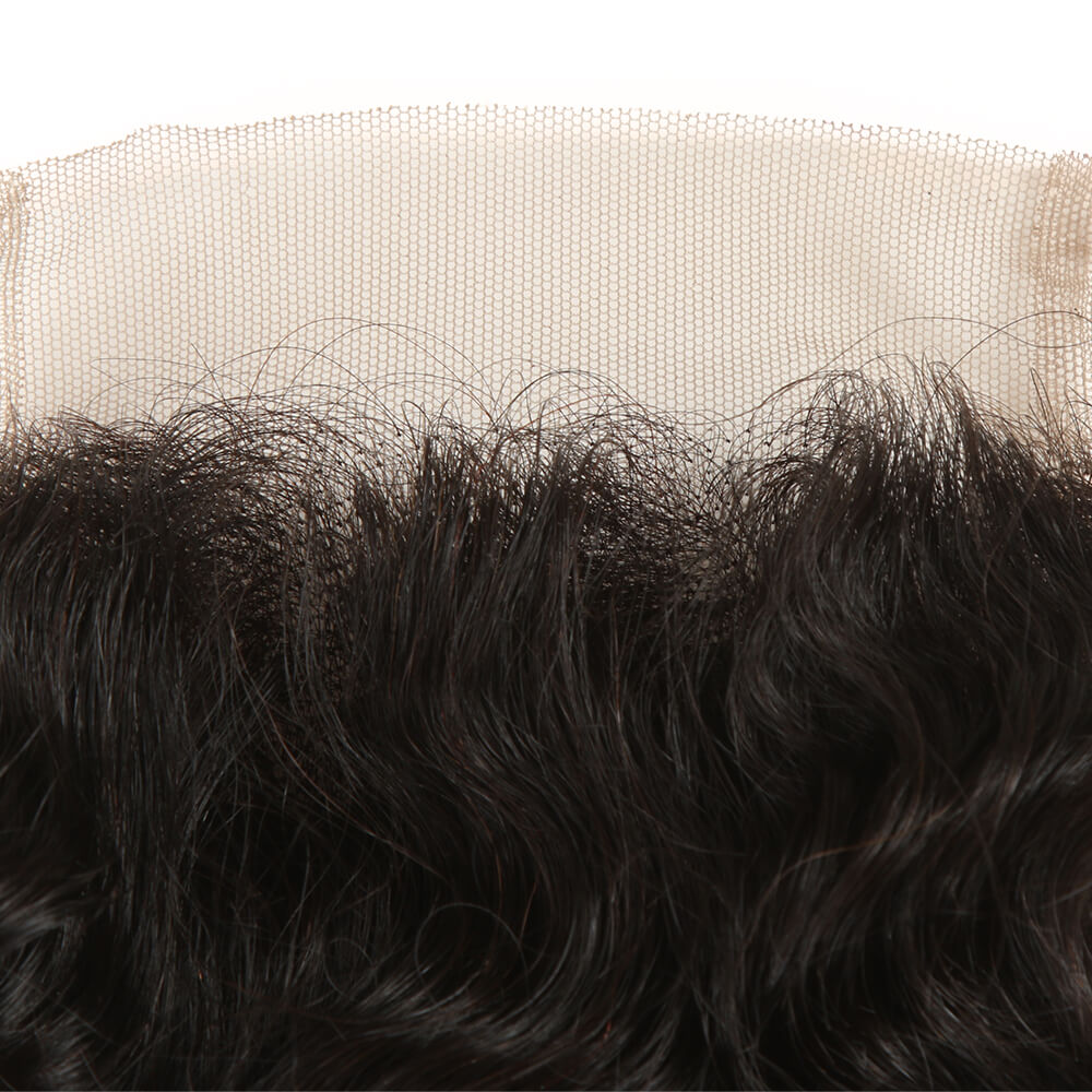 pre plucked curly natural black human hair with 4x4 lace closure