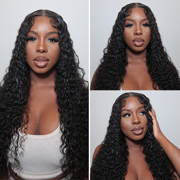 natural-looking water wave wear and go glueless wigs for effortless styling