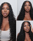 natural-looking water wave wear and go glueless wigs for effortless styling