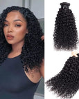 qvr bohemian curly natural black human hair bundles