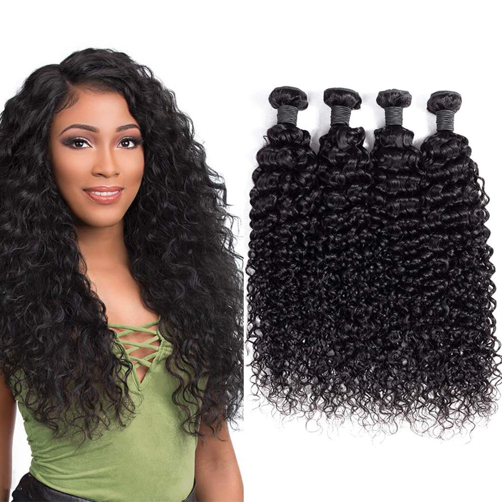 qvr jerry curly human hair bundles 4pcs