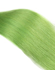 glossy look biscay green straight human hair bundles
