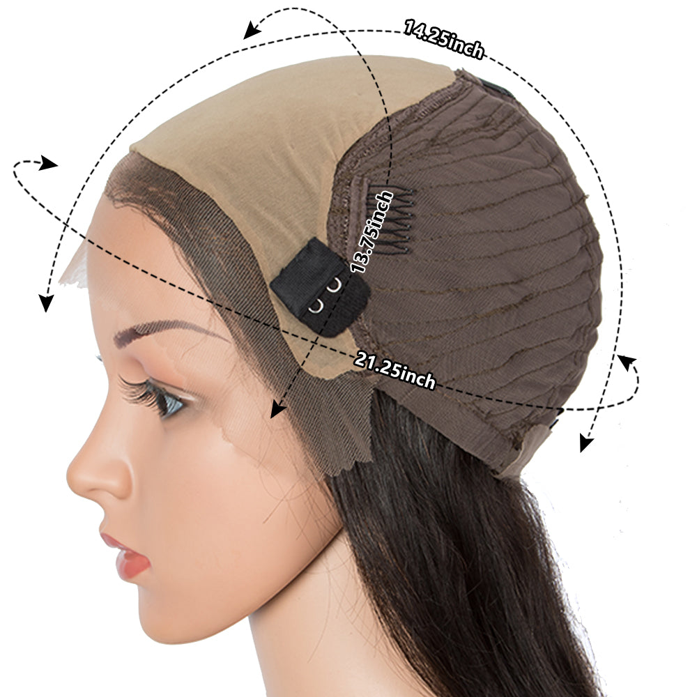 virgin human hair wigs, 13x6 lace frontal for black women