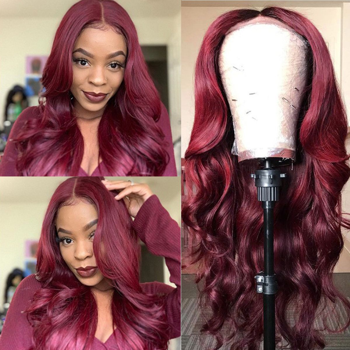 qvr wigs body wave style with affordable price for black women