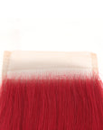 pre plucked red straight human hair weave with lace closure
