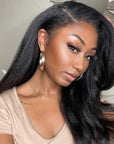 qvr wigs kinky straight human hair lace wigs for black women